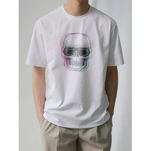 Tricou Craniu în ochelari art